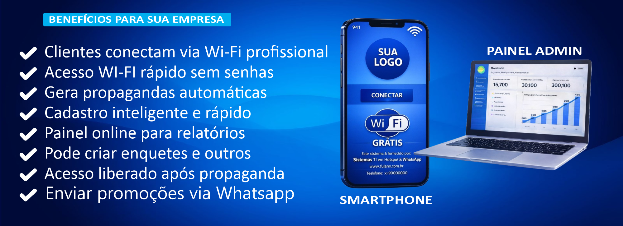 Benefícios - EdmilsonTI Hotspot Cloud